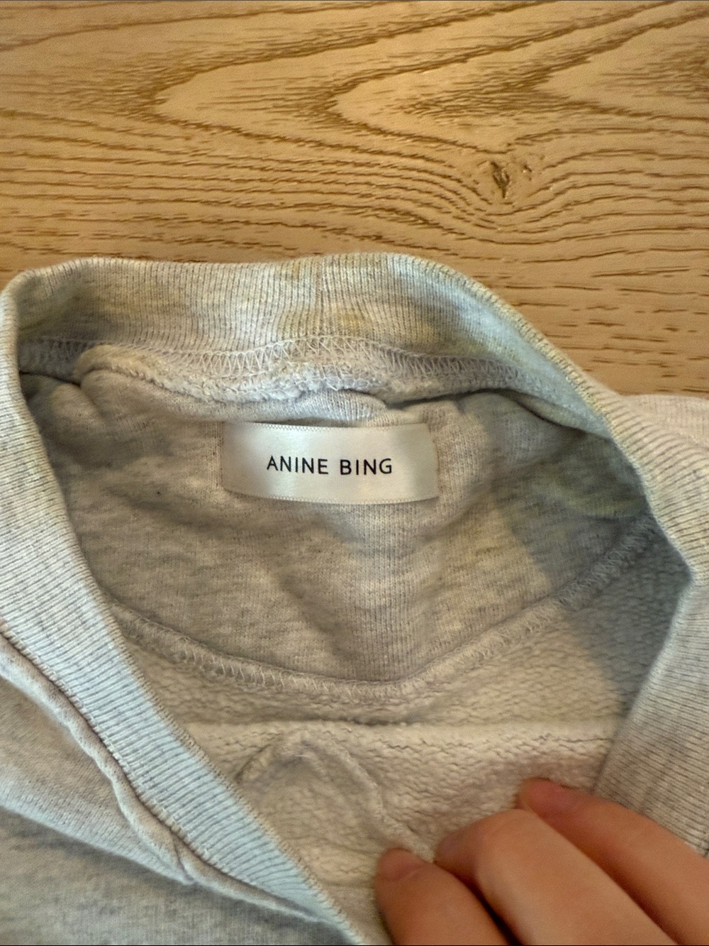 Anine Bing Gray Graphic Crewneck Sweatshirt - Picture 3 of 6